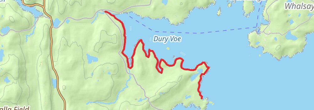 Coastal Walk of Shetland - East stage 6 Map