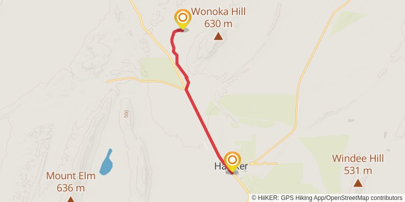 Heysen Trail stage 51 Map
