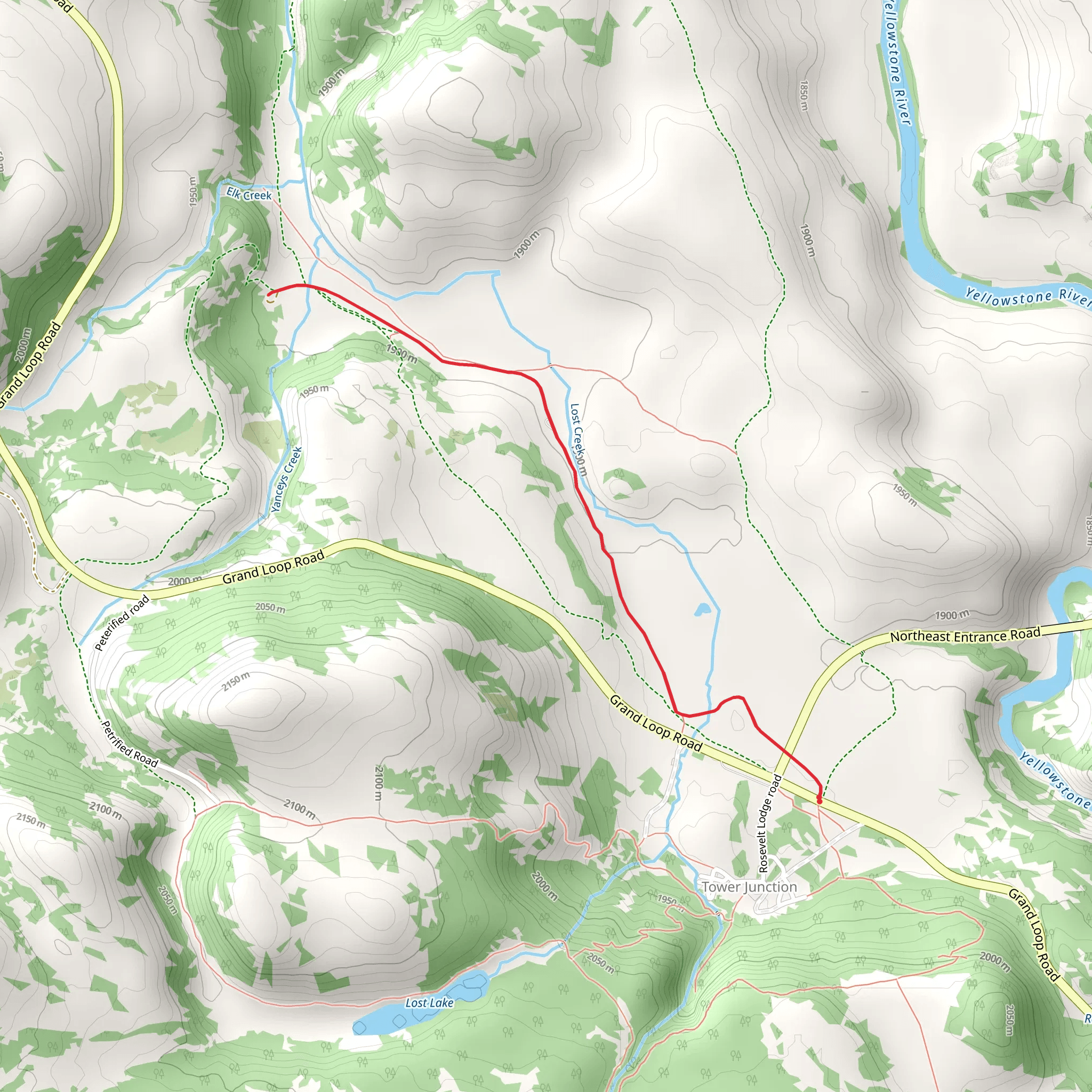Stagecoach Road Trail mobile static map