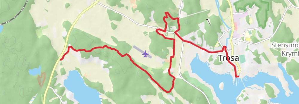 Sörmlandsleden Trail stage 27 Map