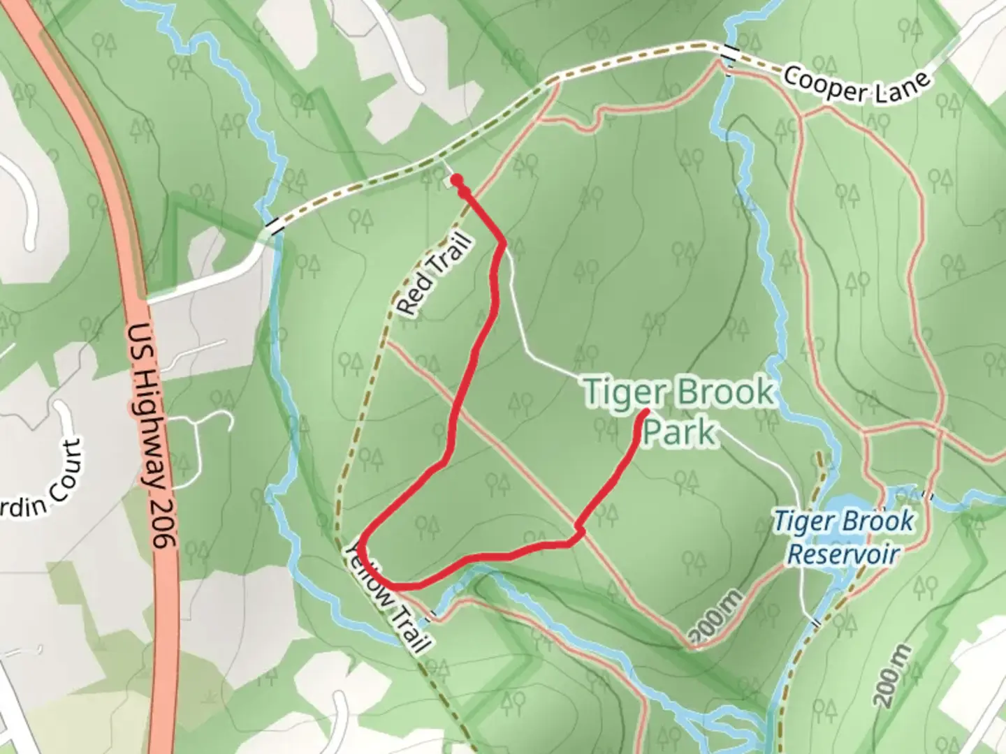 An image depicting the trail Green Trail - Cooper Lane and its surrounding area.