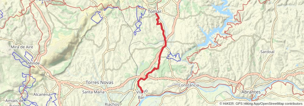 Camino Portugues da Costa stage 7 Map