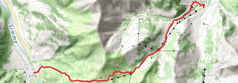 Via Alpina - Red Trail stage 85 Map