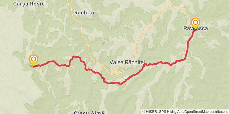 Trans Carpathian Hike stage 126 Map