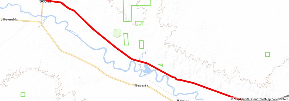American Discovery Trail South Route stage 216 Map