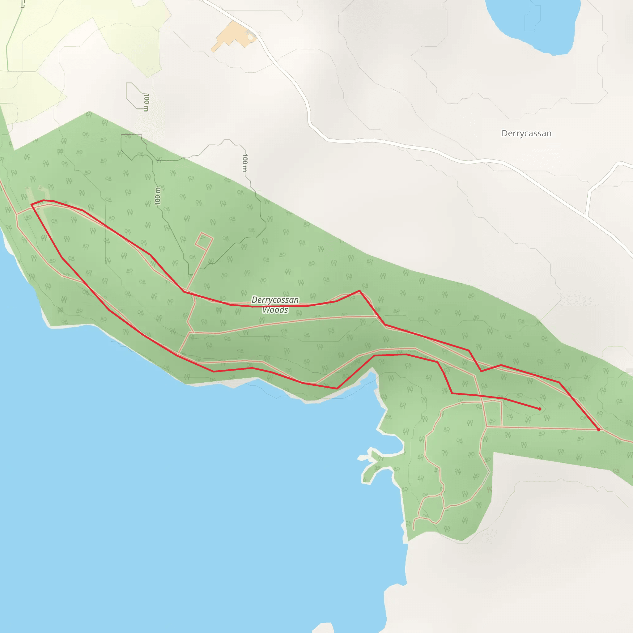 Derrycassan - Main Avenue Walk mobile static map
