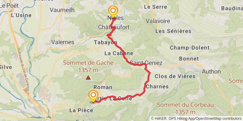 Via Domitia stage 13 Map