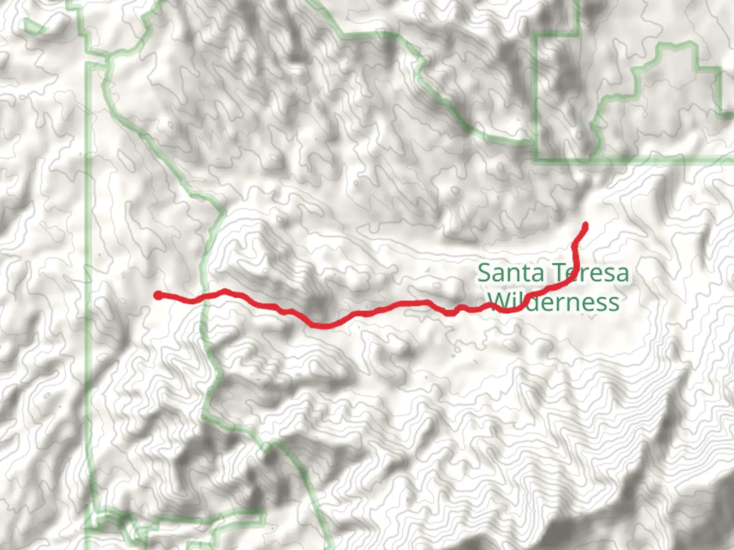 An image depicting the trail Holdout Trail and its surrounding area.