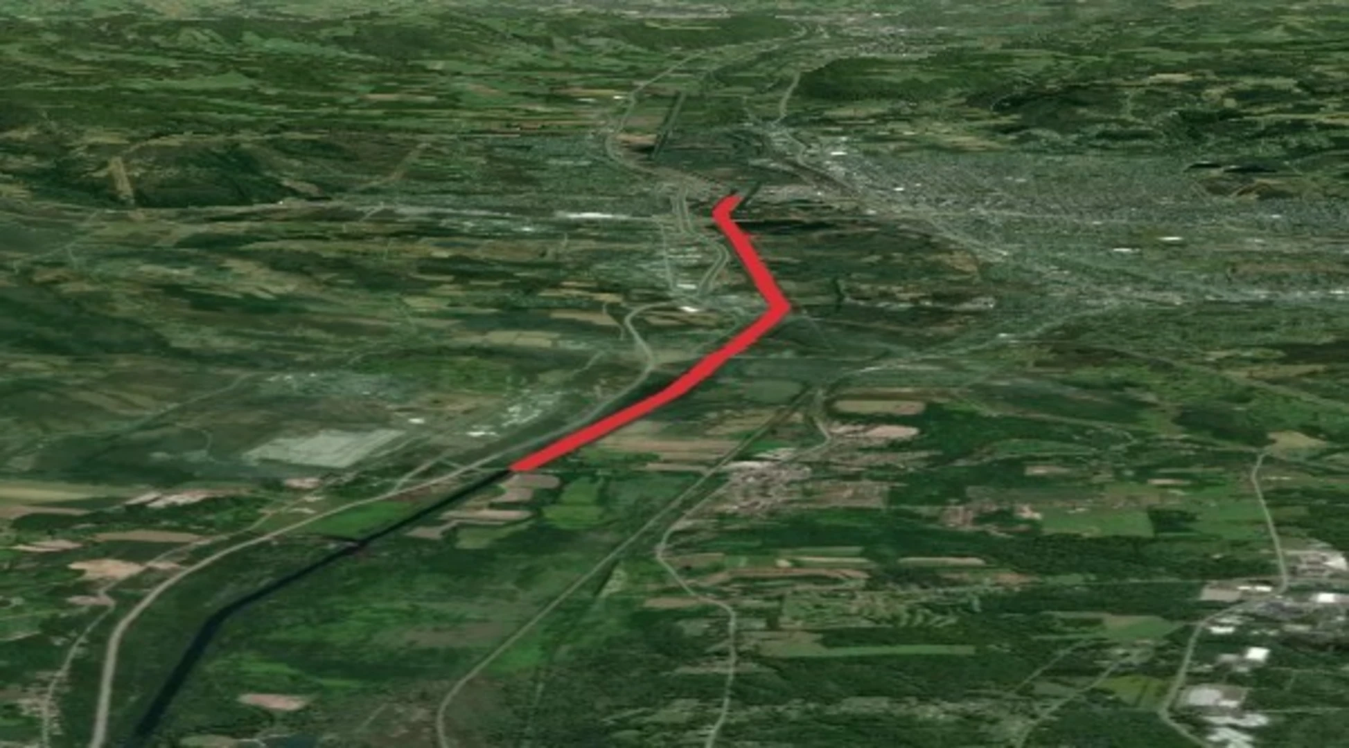 An image depicting the trail Erie Canal - Deerfield and its surrounding area.