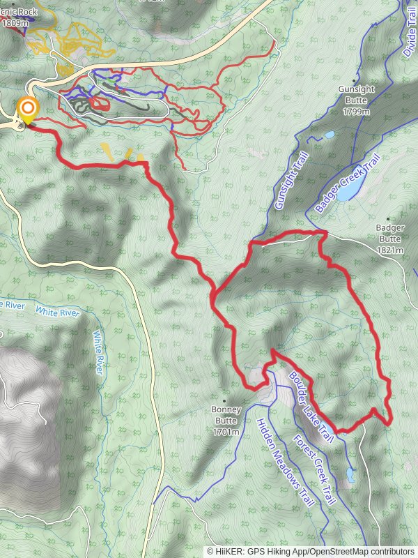 Gunsight, Crane Creek and Boulder Lake Loop Trail