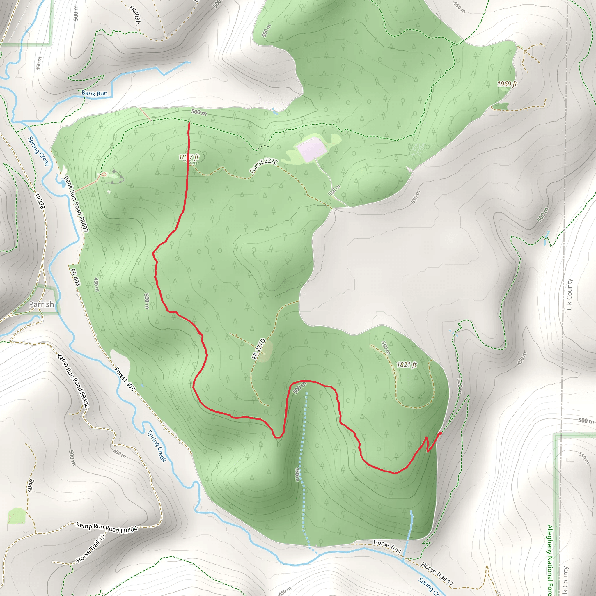 SCHT - Segment 13 Trail mobile static map