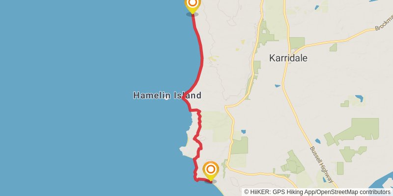 Cape to Cape Track stage 6 Map