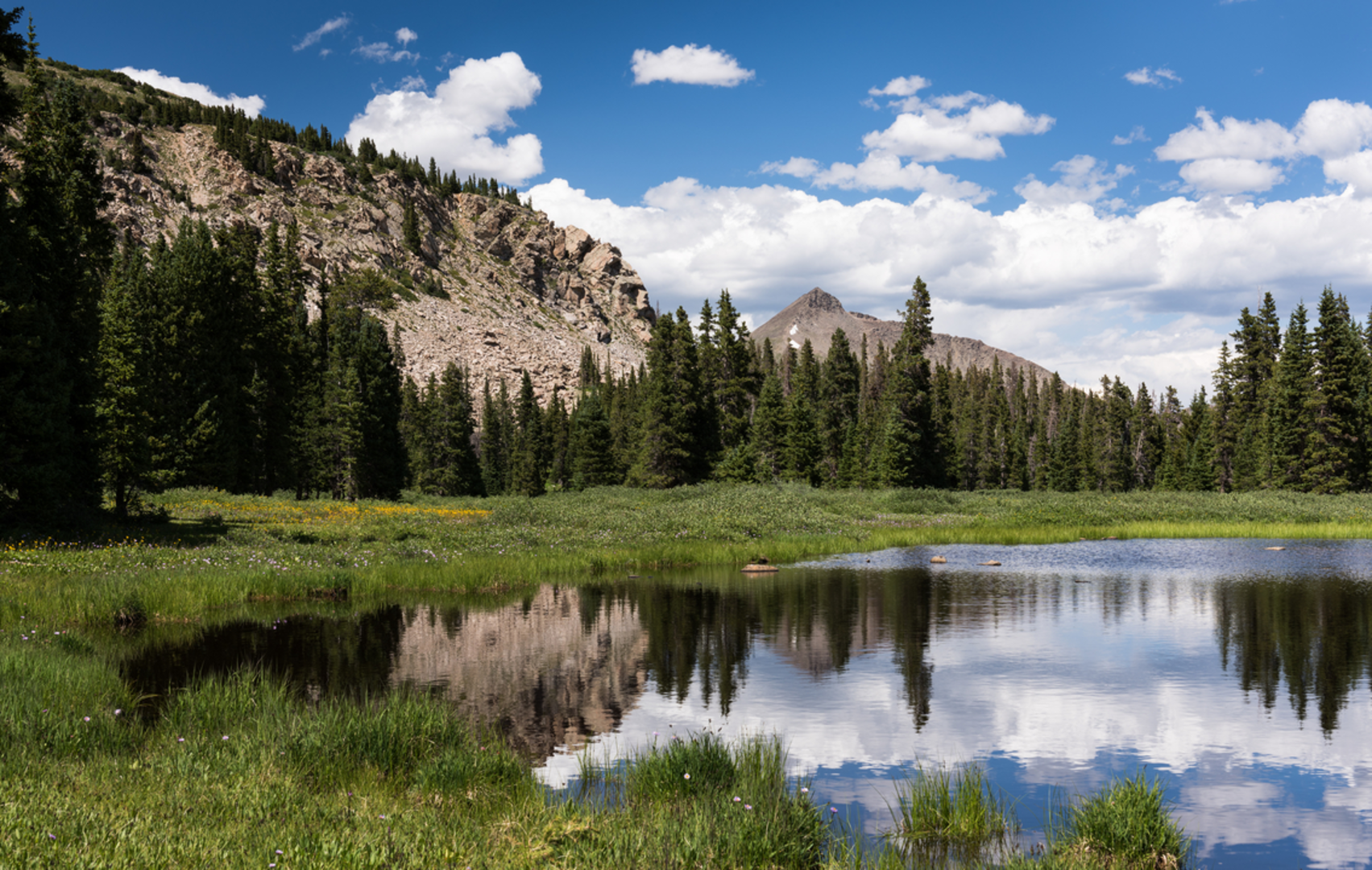 An image depicting the trail Hartenstein Lake via Brows Pass Trail and its surrounding area.