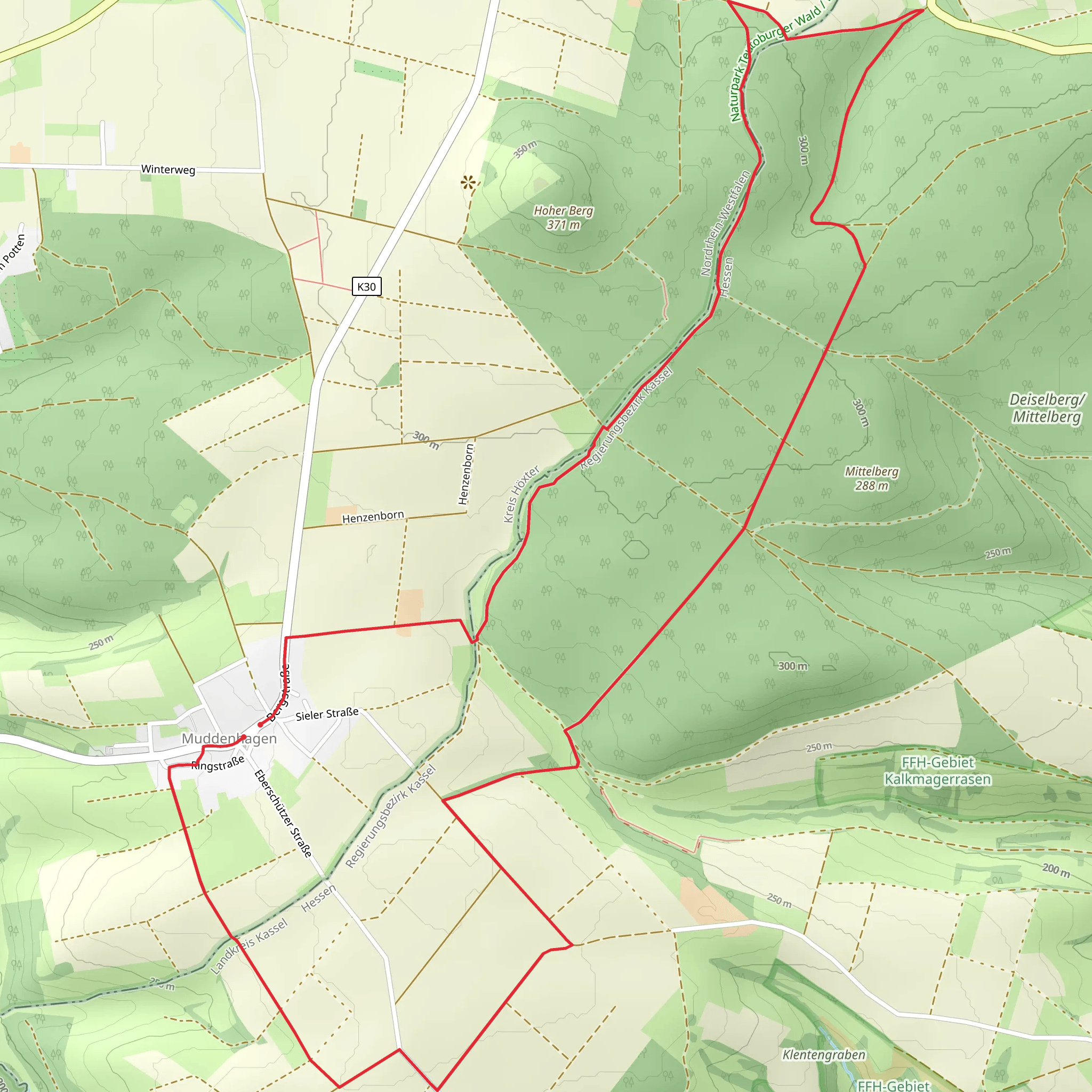 Borgentreich Rundweg mobile static map