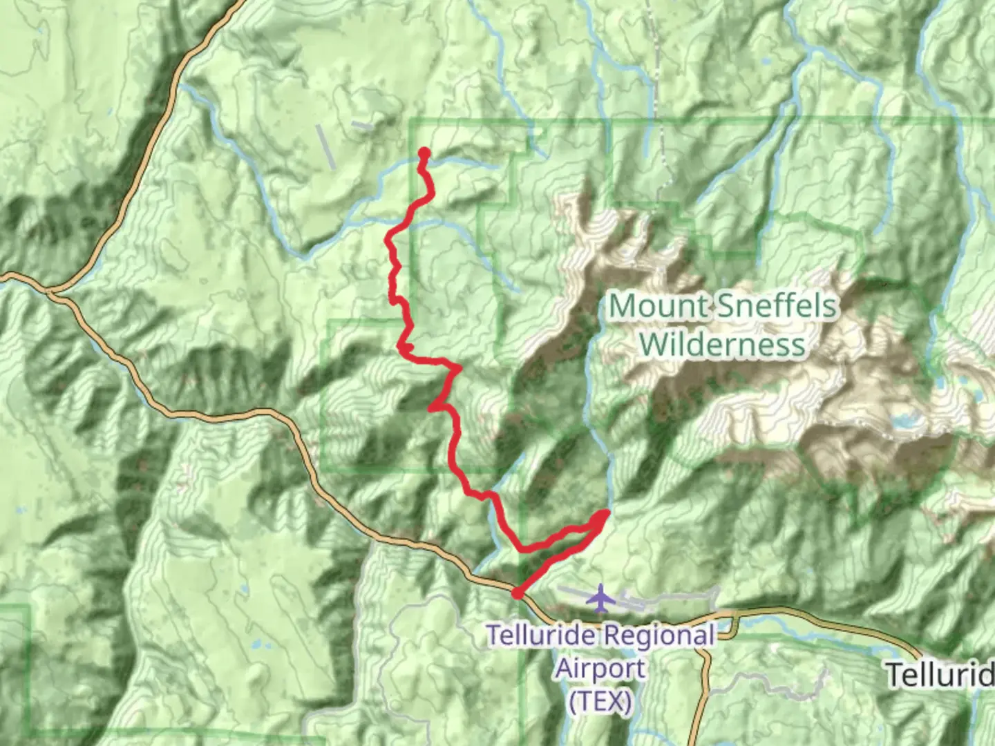 An image depicting the trail Last Dollar Road Trail and its surrounding area.