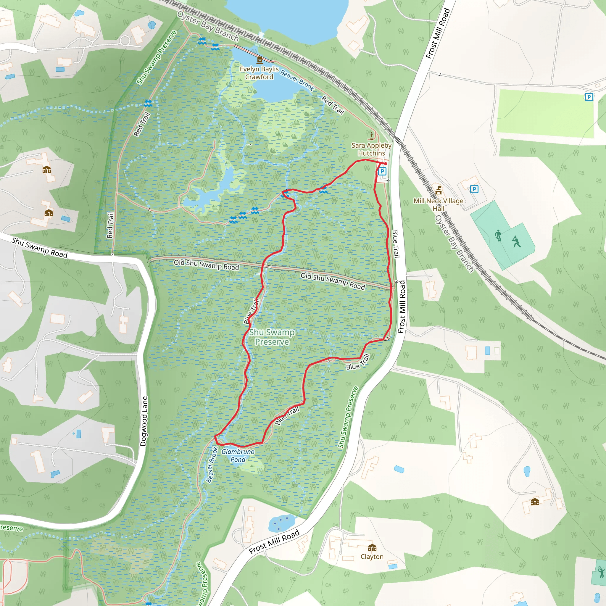Giambruno Pond Loop Trail mobile static map