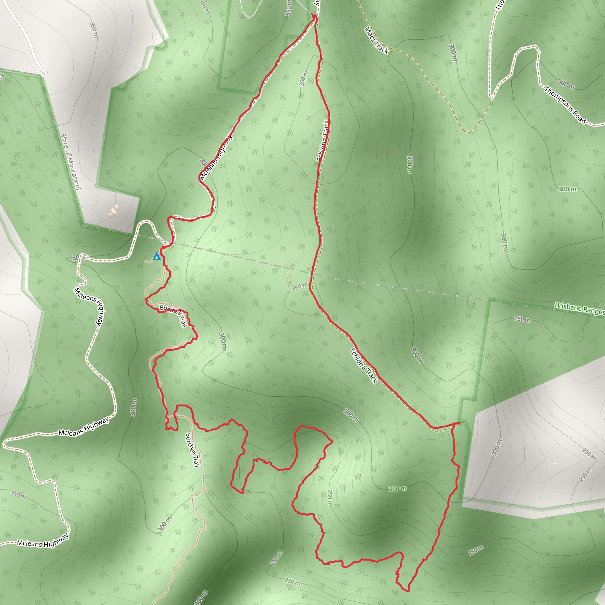 Little River Gorge Trail mobile static map