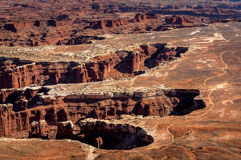 An image depicting the trail White Rim Overlook Trail and its surrounding area.