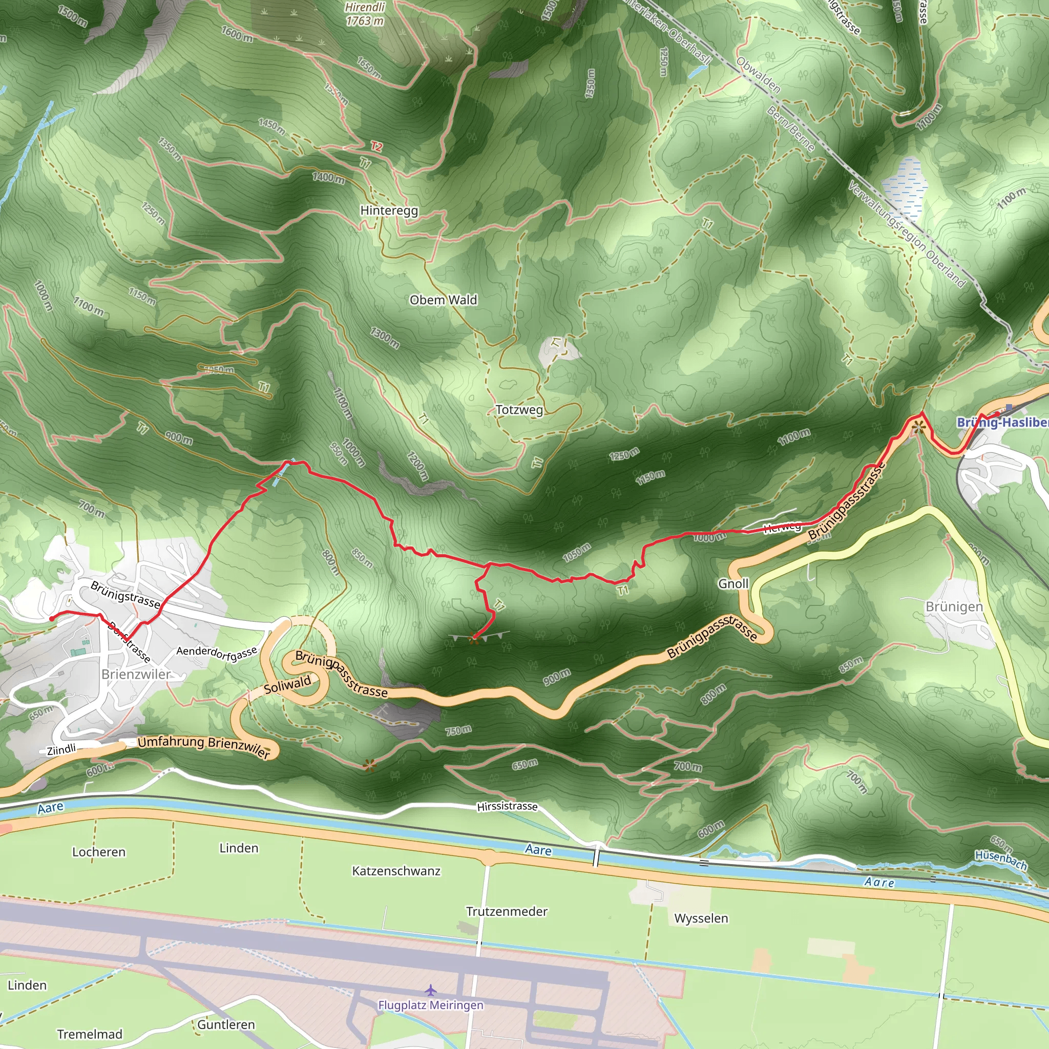Brünig to the Brääch Fairytale Garden mobile static map