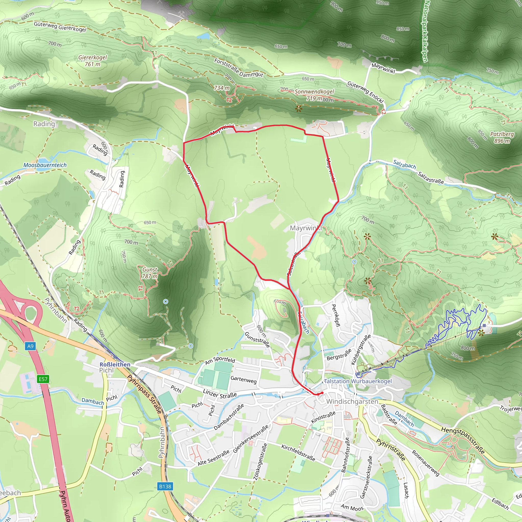 Sonnwend-Gunst Loop mobile static map