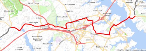 American Discovery Trail South Route stage 8 Map