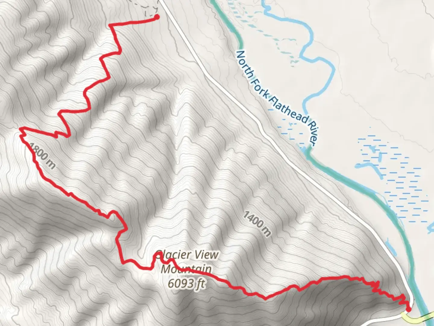 An image depicting the trail Demers Ridge Trail and its surrounding area.