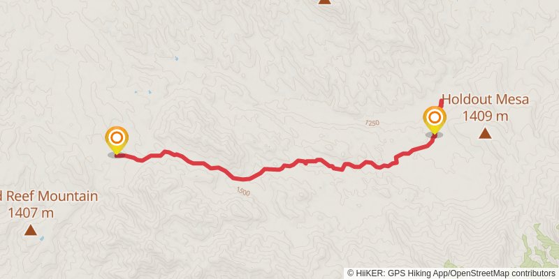 Holdout Trail stage 2 Map