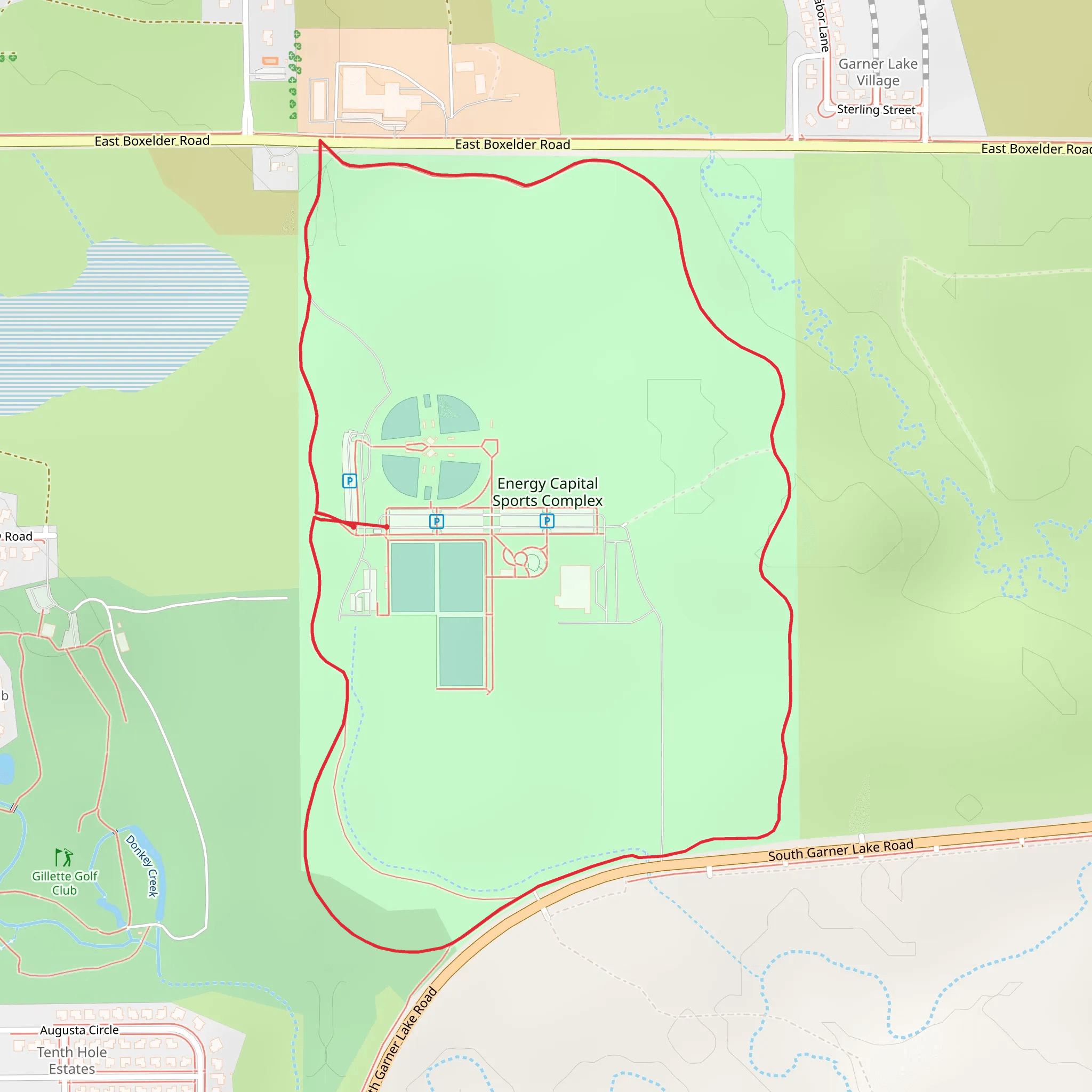 East Boxelder Road Loop mobile static map
