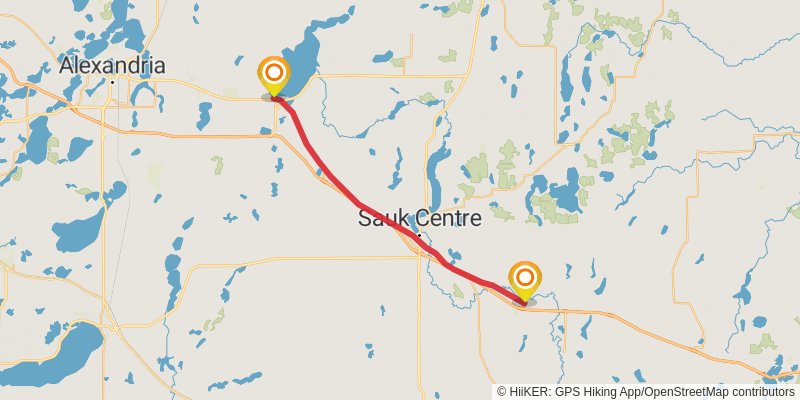 Lake Wobegon Trail stage 3 Map