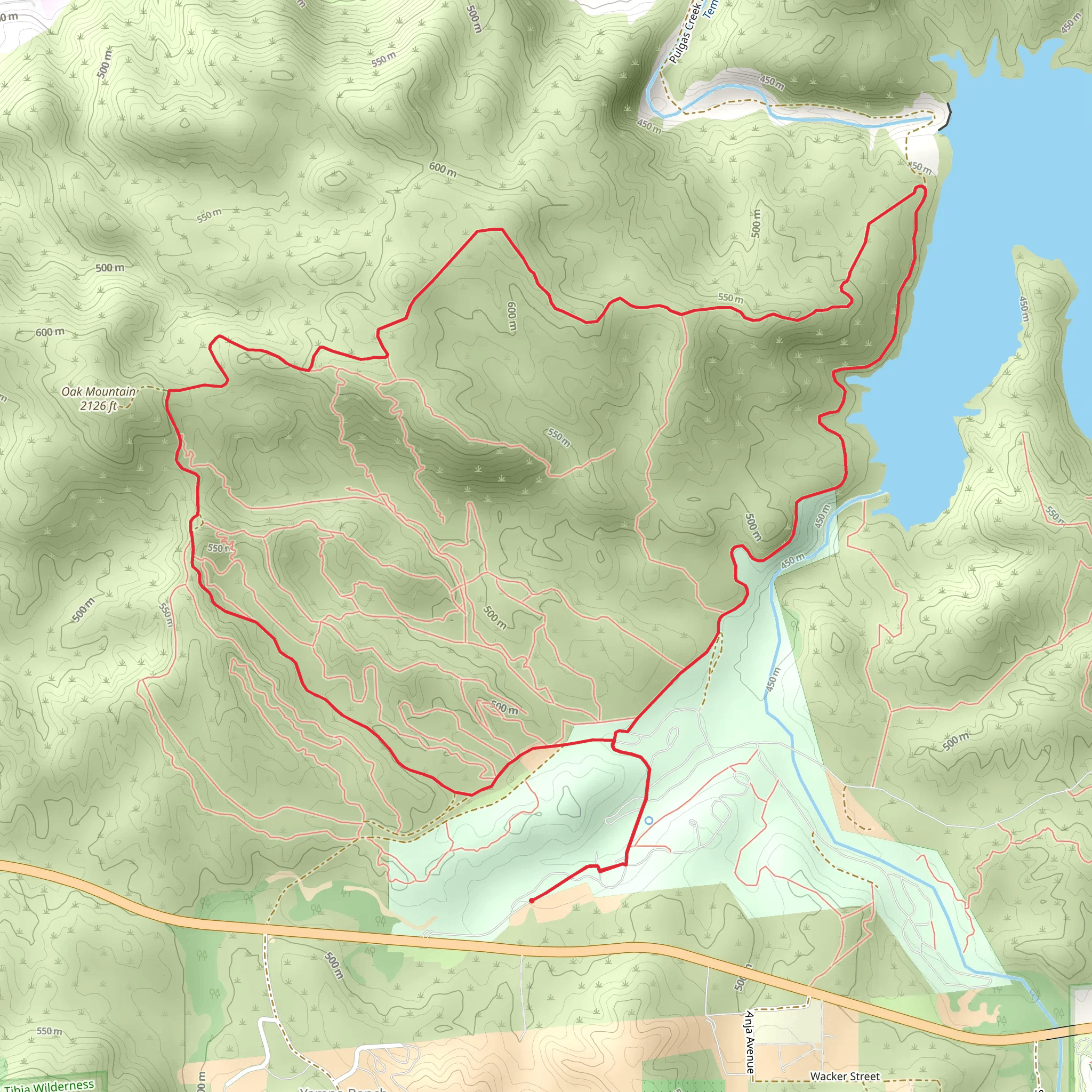 Loop Beside Vail Lake mobile static map