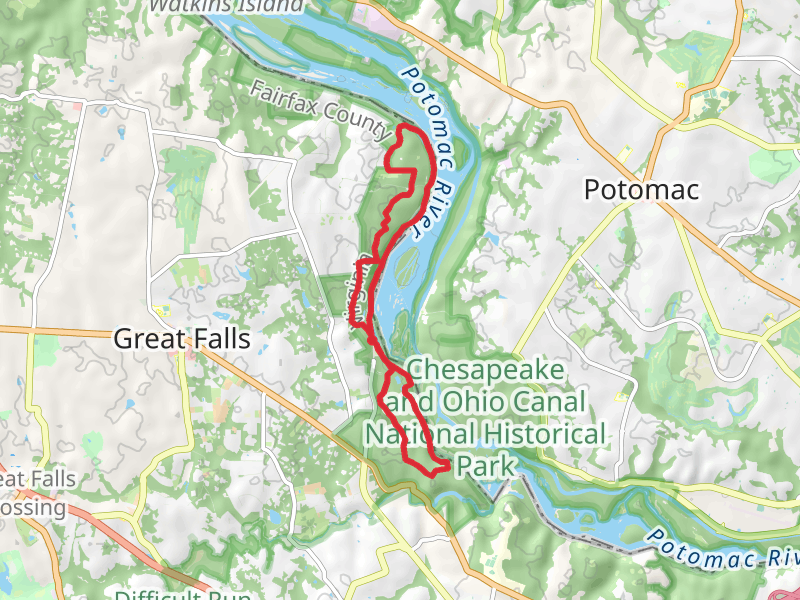 River, Swamp, Potomac Heritage and Follow the Hollows Loop Trail