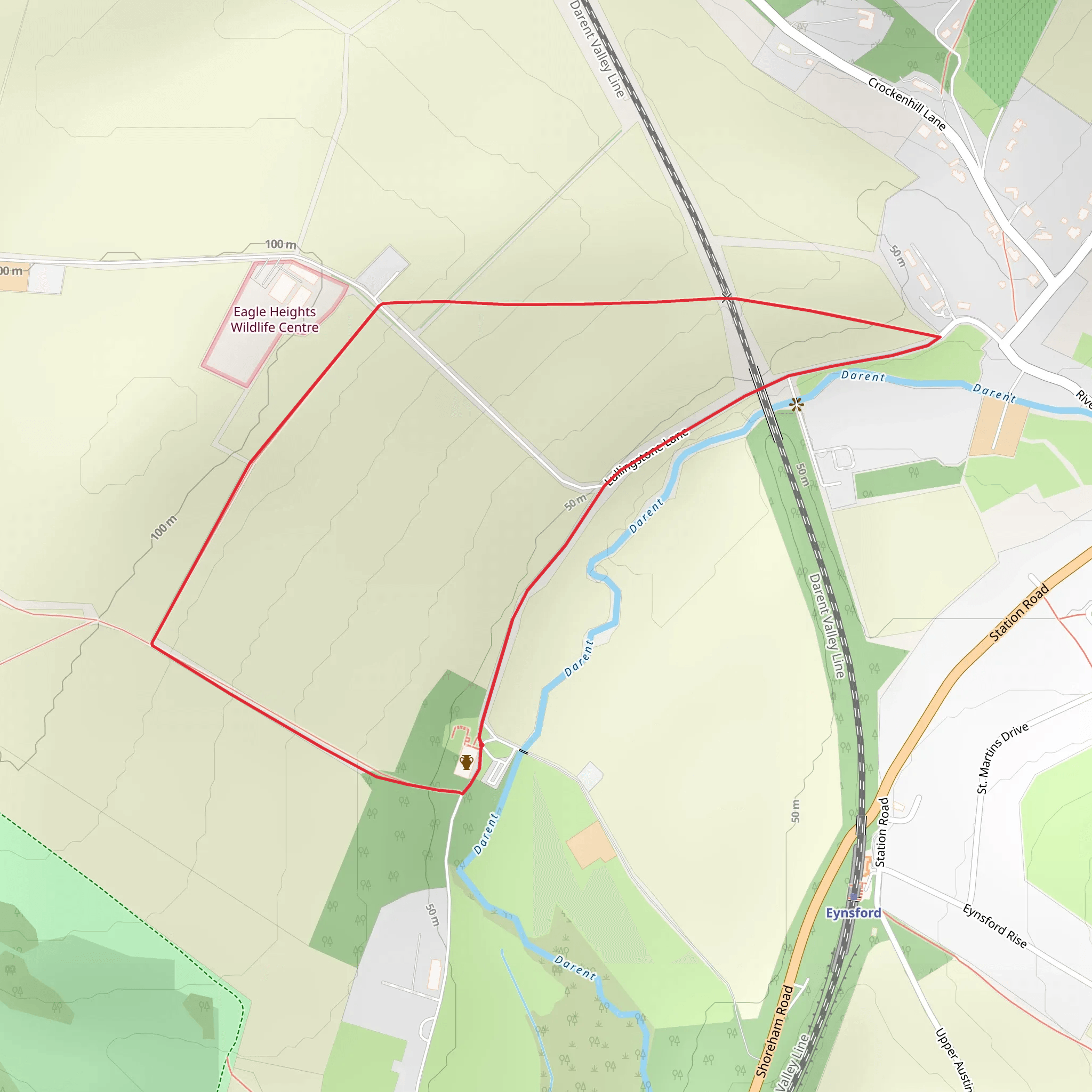 Eagle Heights Wildlife Foundation Loop mobile static map