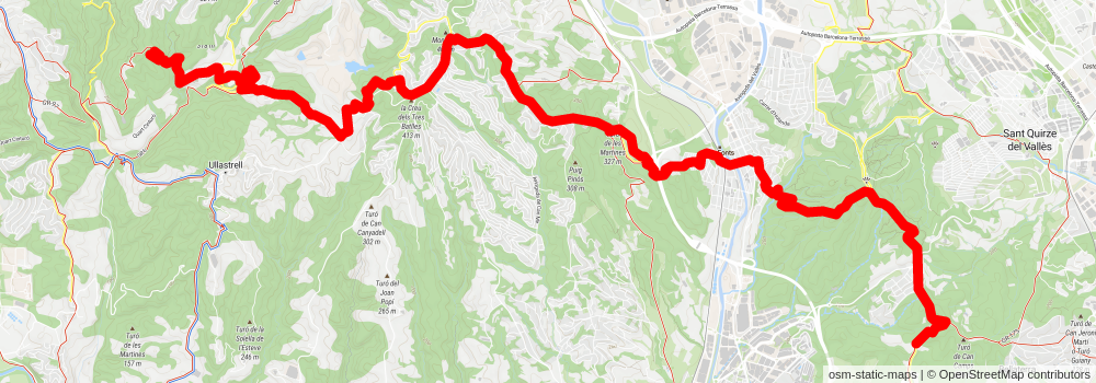 GR 6 Sendero de Montserrat stage 2 Map