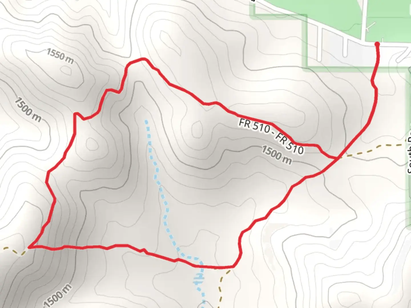 An image depicting the trail Orchard Tank Loop and its surrounding area.