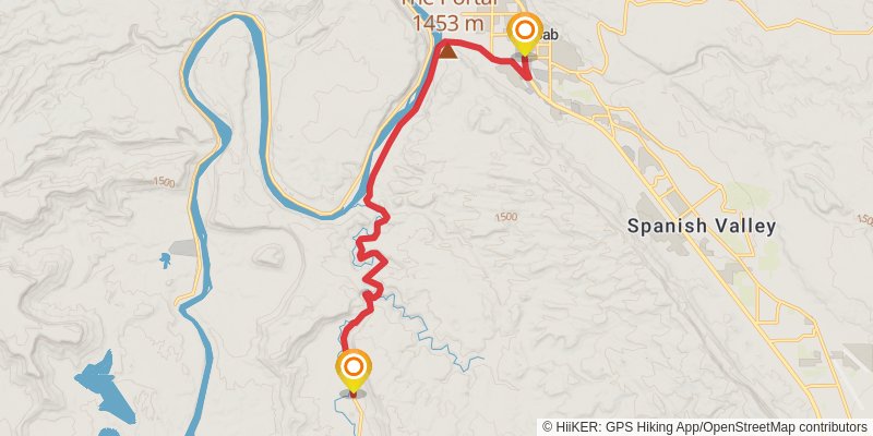American Discovery Trail North Route stage 275 Map