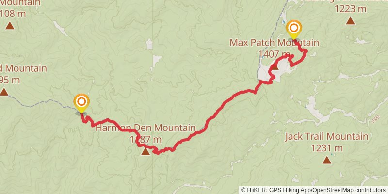 Appalachian Trail stage 28 Map