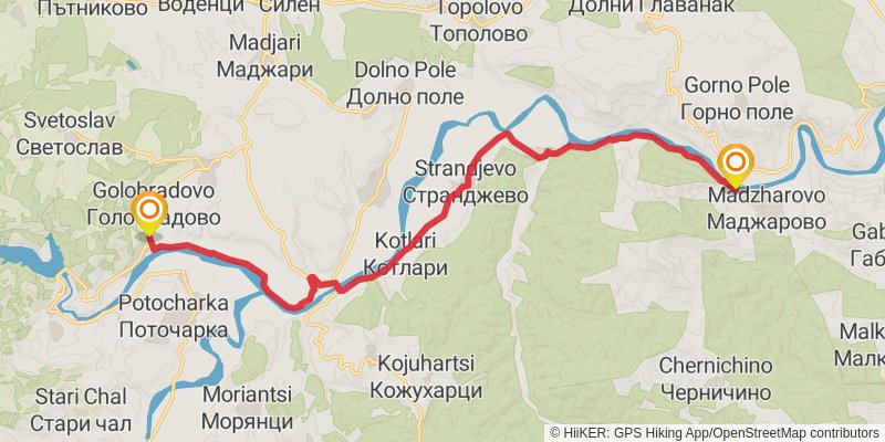 Sultans Trail stage 108 Map