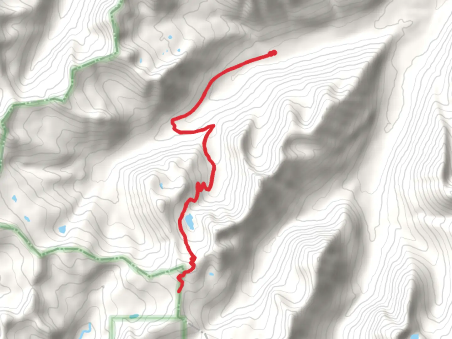 An image depicting the trail Huntsberger Lake Trail and its surrounding area.