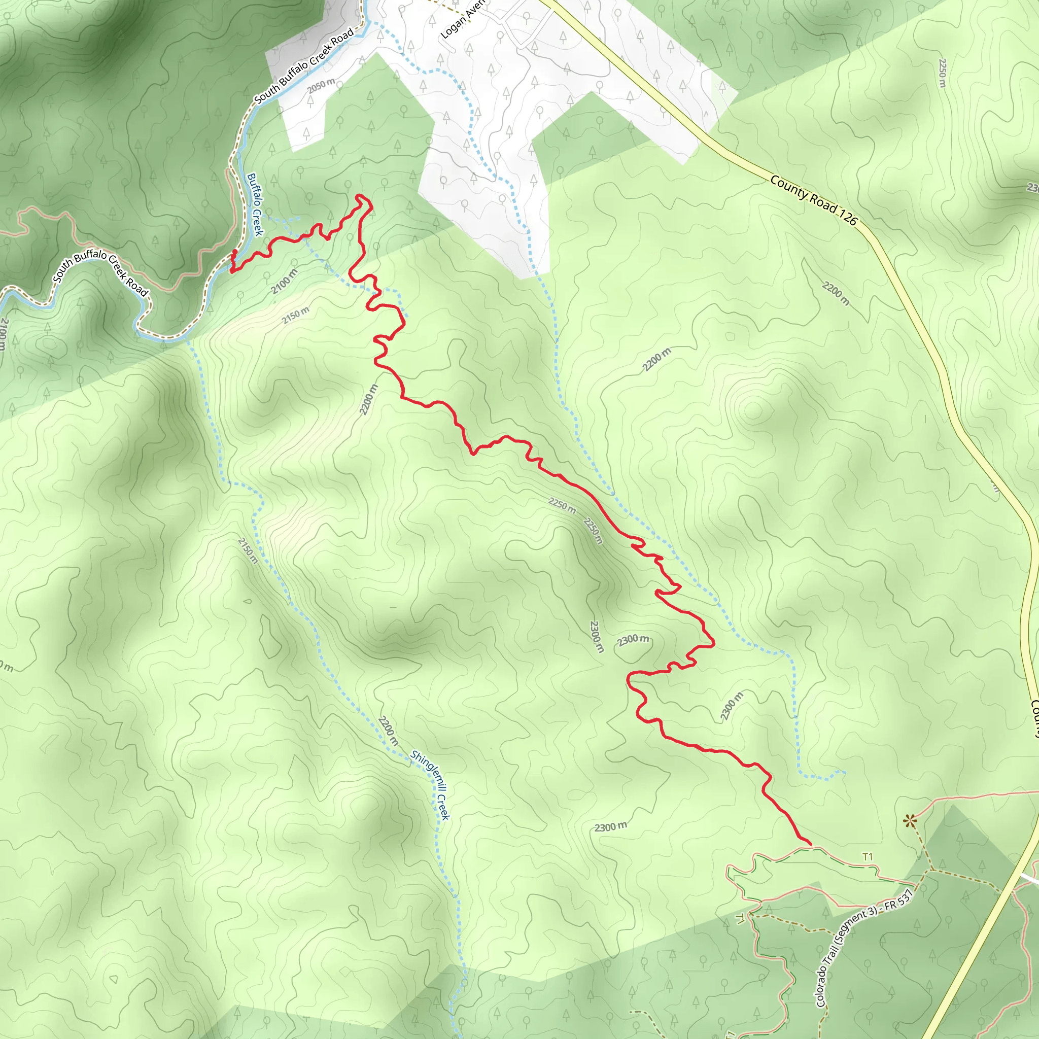 Nice Kitty Trail mobile static map