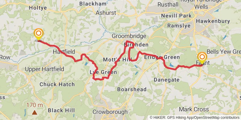 High Weald Landscape Trail stage 4 Map