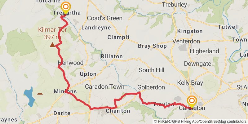 Land's End Trail stage 17 Map