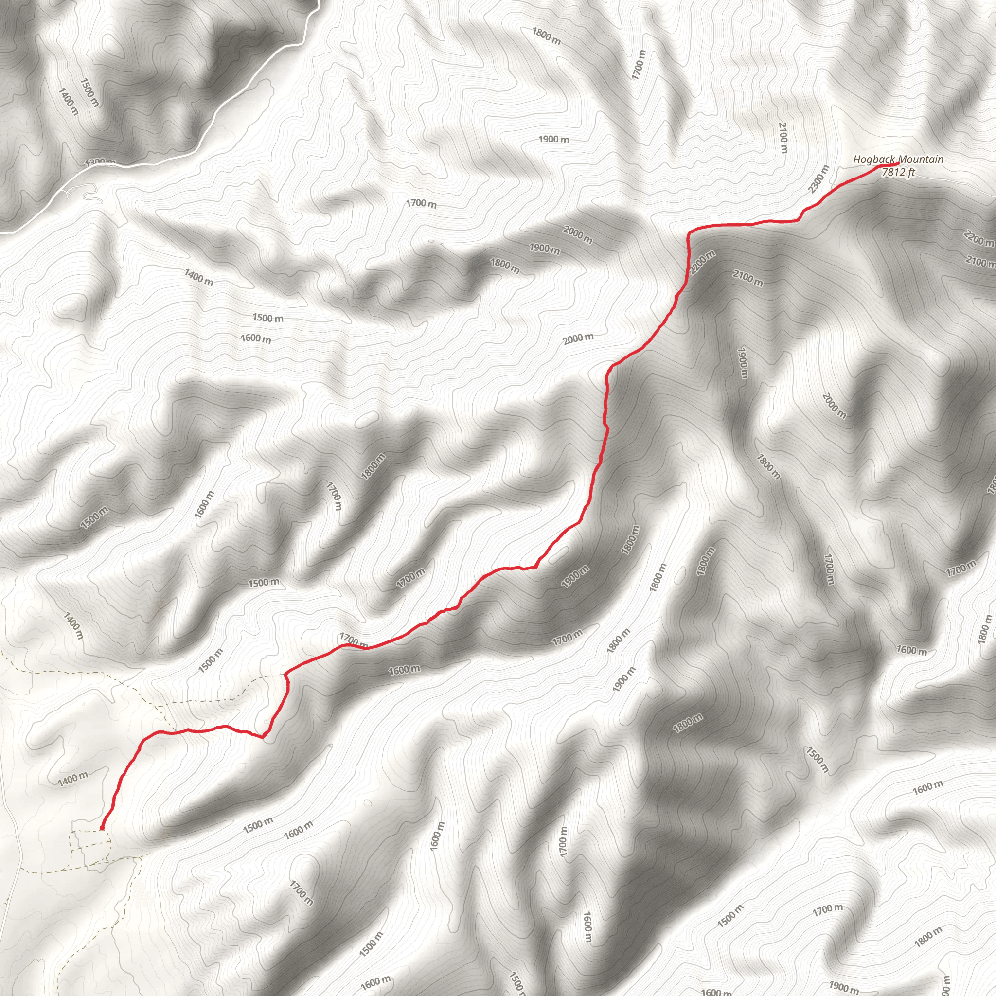 Hogback Mountain from Nelson Road mobile static map