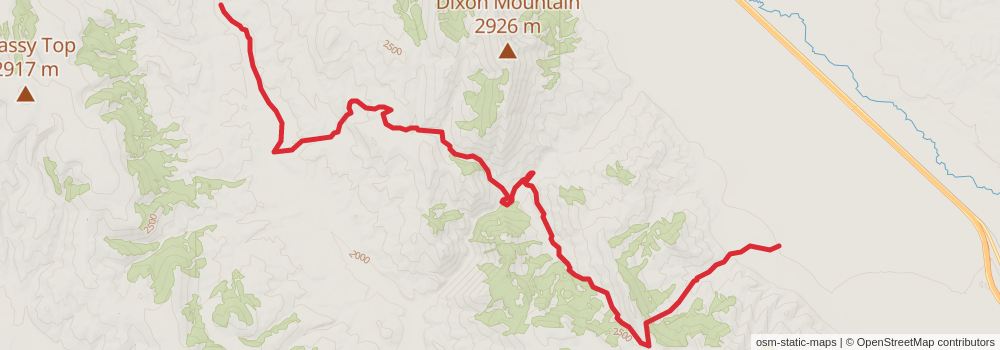 American Perimeter Trail - Rocky Mountains Primary stage 90 Map
