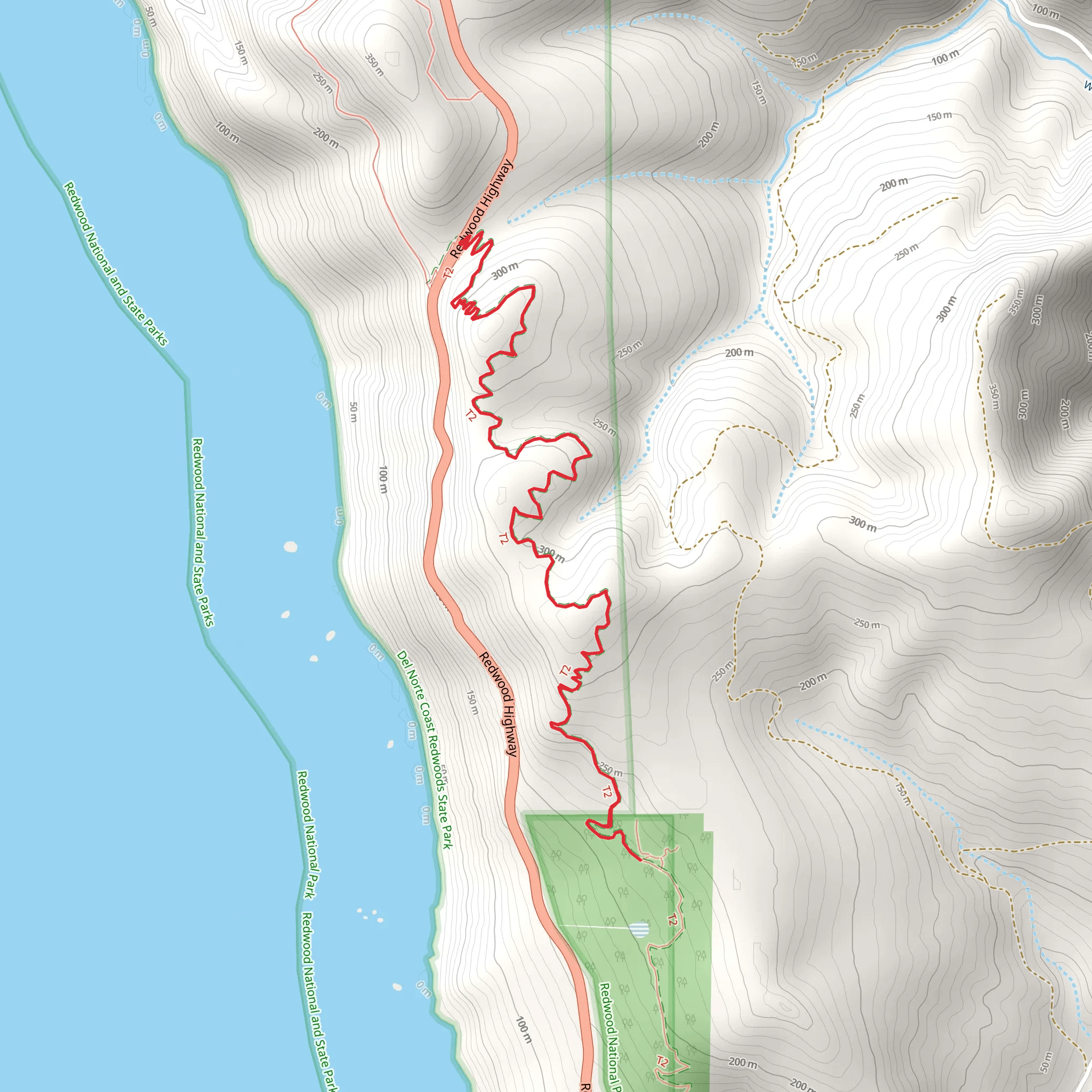Coastal Trail - Middle Section mobile static map
