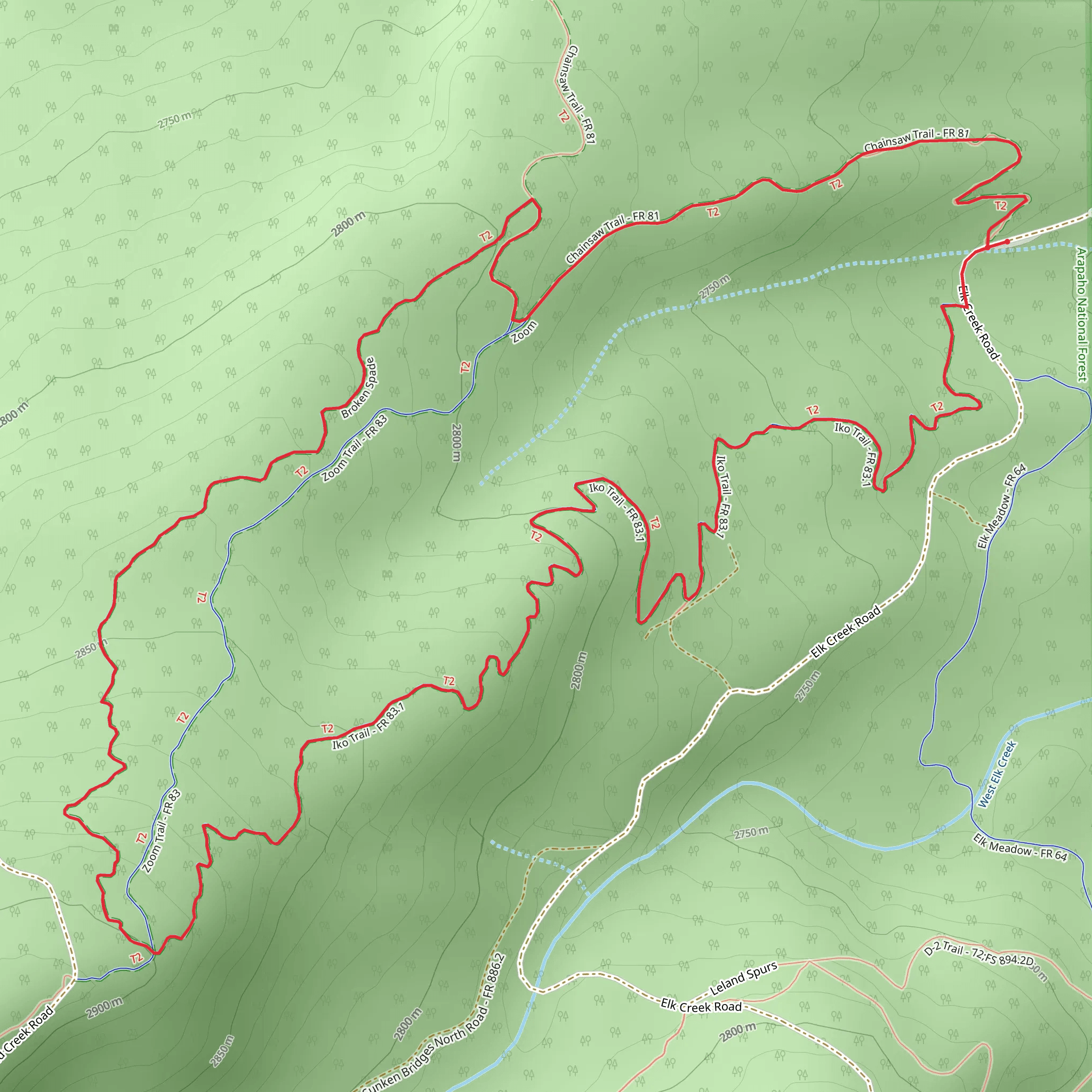 Broken Spade and Iko Loop mobile static map