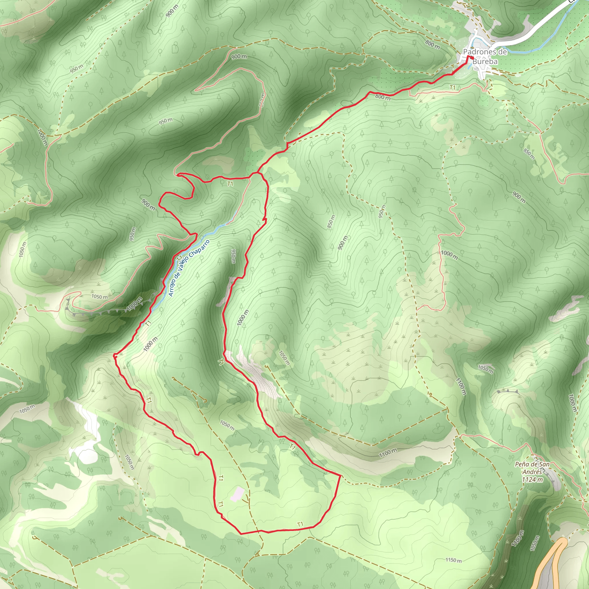 Path of the Valleys of the Cantabranas and Valdelapelilla PR BU 220 mobile static map