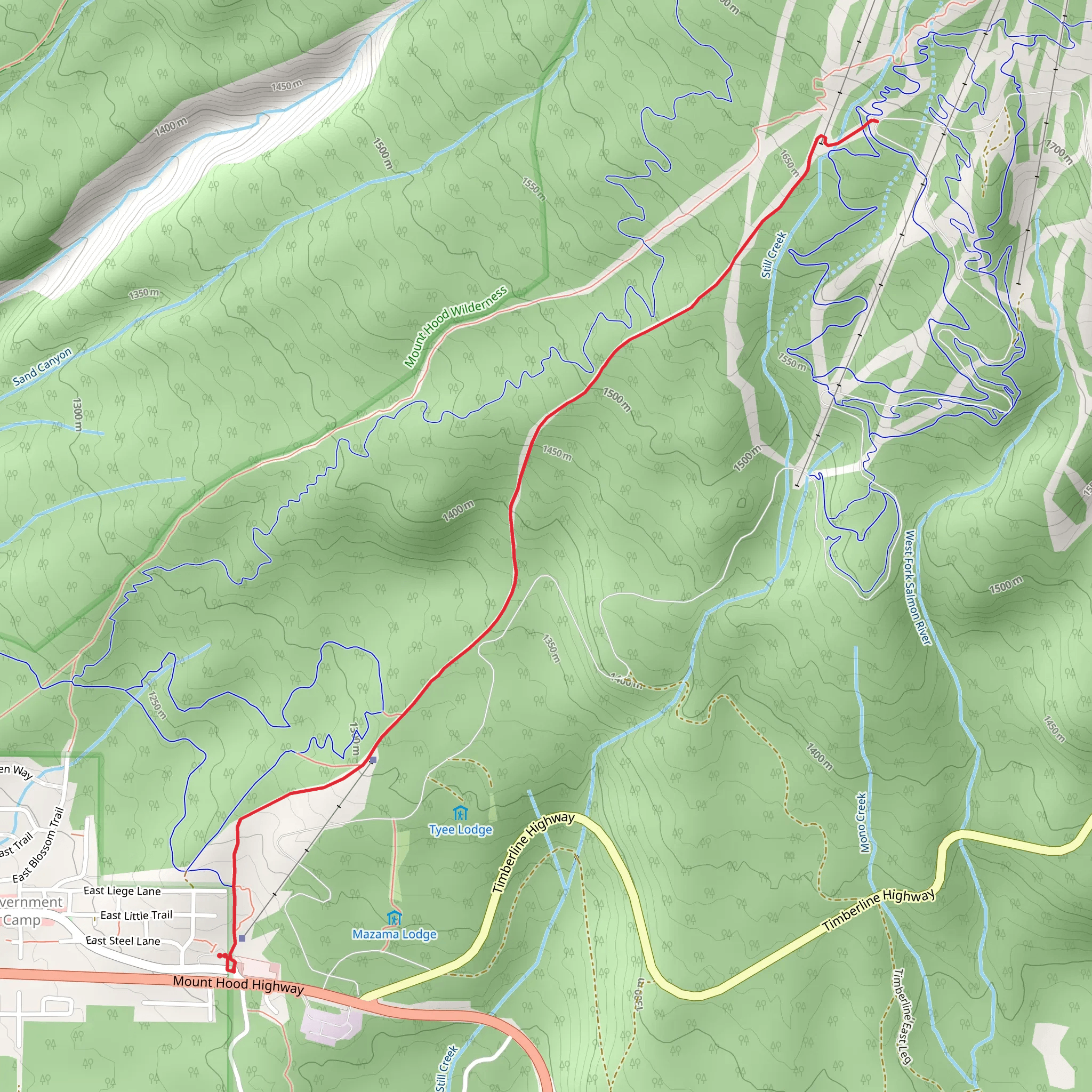 Still Creek - Alpine Trail mobile static map