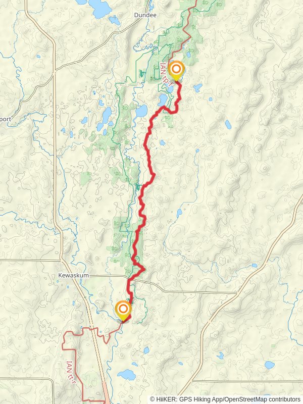 Ice Age Trail from Mud Lake