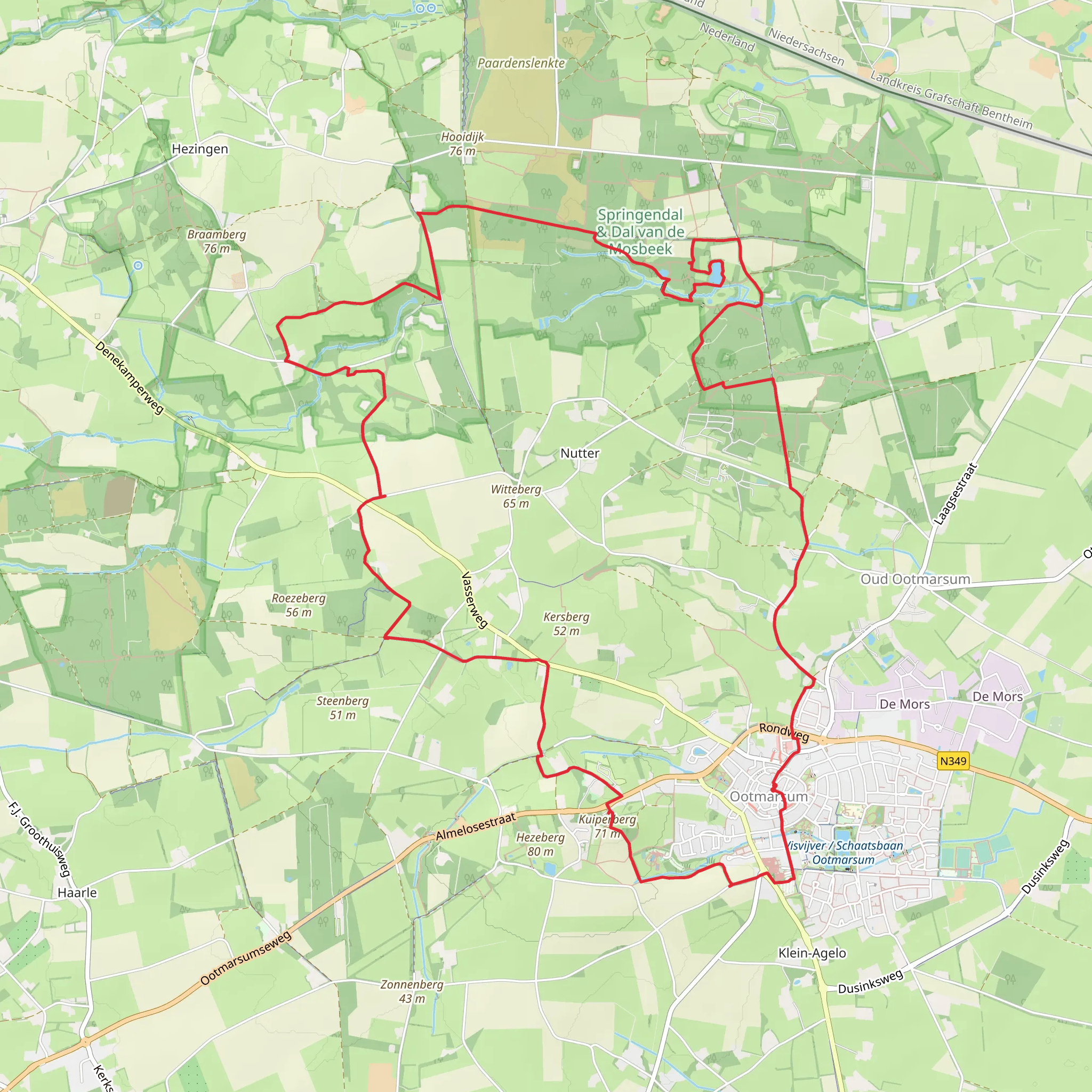 Hike from Ootmarsum- Marleen mobile static map