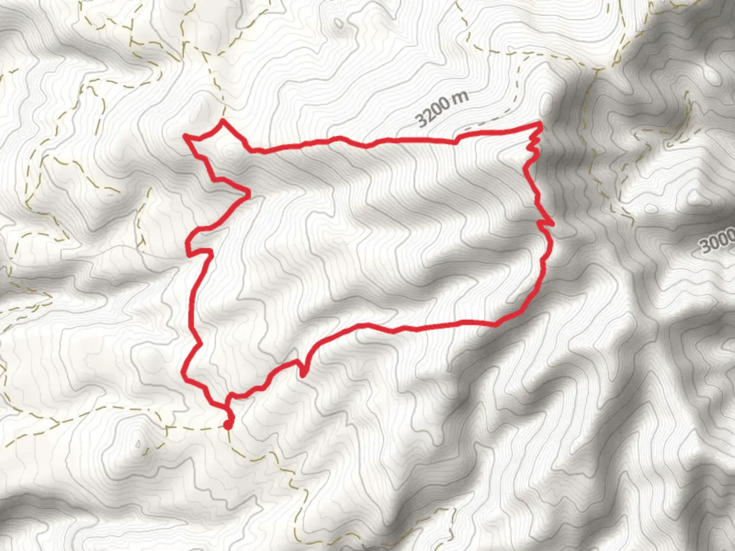 An image depicting the trail Mount Taylor Loop via Gooseberry Trail and CDT and its surrounding area.